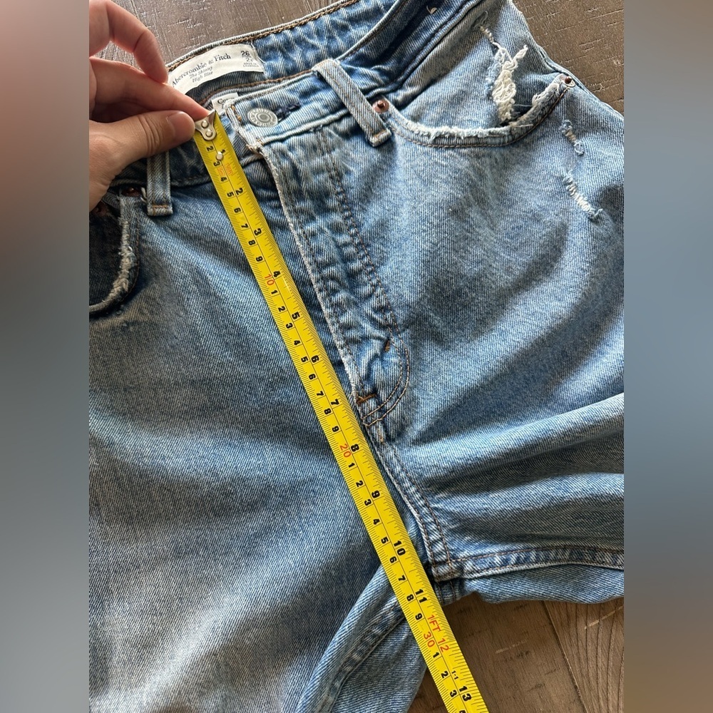 Abercrombie & Fitch Skinny High Rise Curve Love Distressed Jeans size 2 / 26​​ - Picture 11 of 12